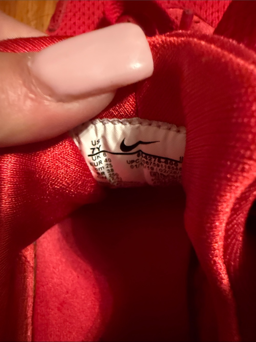 Nike Women's Bright Red Athletic Sneakers - Picture 4 of 4